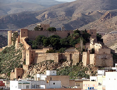 La imponente alcazaba musulmana de Almer&iacute;a