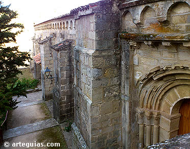 Muro norte de la iglesia. Monasterio de Buenafuente del Sistal