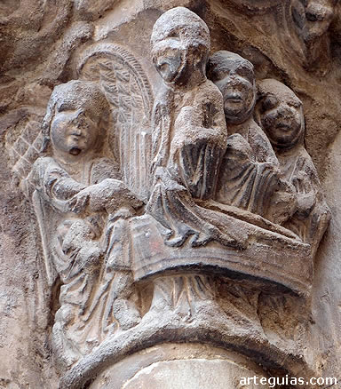 Las Tres Mar&iacute;as ante el sepulcro vac&iacute;o