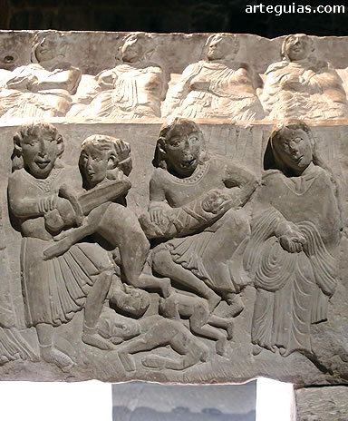 Matanza de los Inocentes en el sepulcro de Do&ntilde;a Blanca