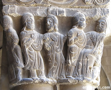 Capitel del claustro de San Pedro el Viejo, Huesca