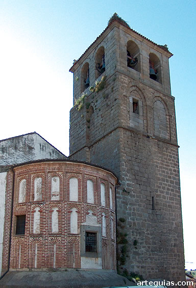 glesia de Santa Mar&iacute;a la Mayor de B&eacute;jar: cabecera y campanario