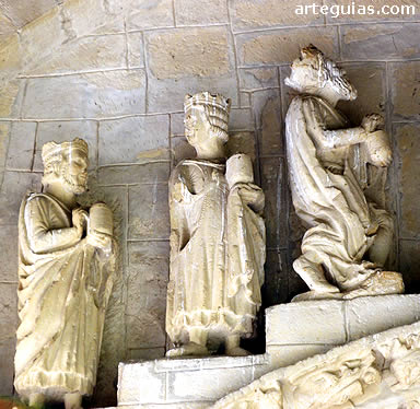 Detalle de la Adoraci&oacute;n de los Reyes Magos