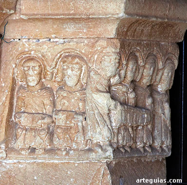 Relieve de la Resurrecci&oacute;n y las  Tres Mar&aacute;s ante el sepulcro vac&iacute;o