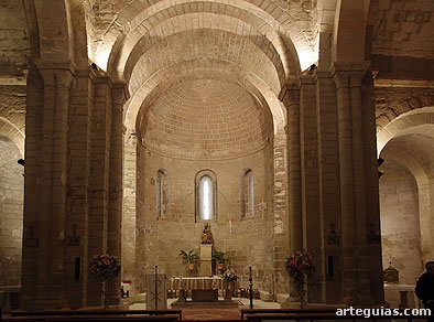Interior de la cabecera de la iglesia de Berbegal