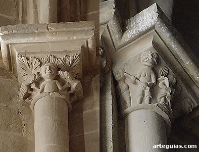Capiteles figurados en el interior