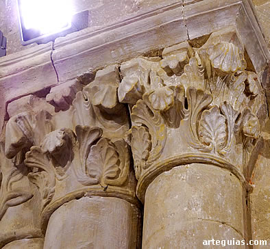 Capiteles interiores de la iglesia de Villaseca