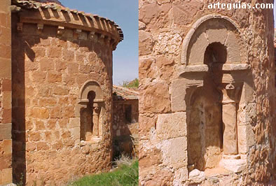 &Aacute;bside con su ventanal. Iglesia de Francos
