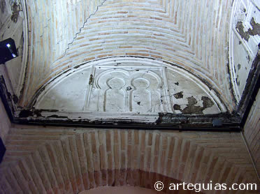 B&oacute;veda va&iacute;da de uno de los tramos de la Mezquita de las Torner&iacute;as, Toledo