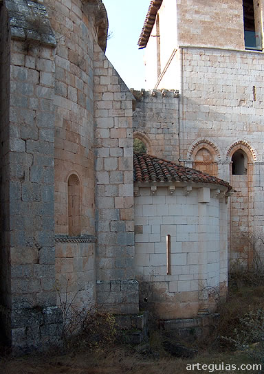 Exterior de la cabecera de la iglesia monacal