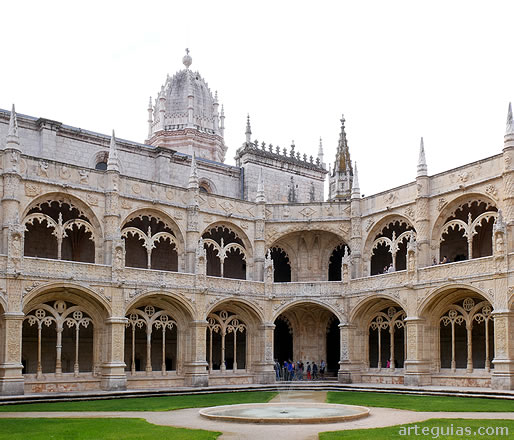 Claustro del Monasterio de los Jer&oacute;nimos de Bel&eacute;m de Lisboa
