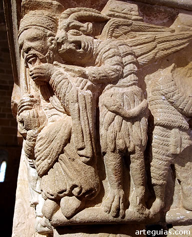 El diablo aconseja a Herodes perpetrar la matanza de los inocentes