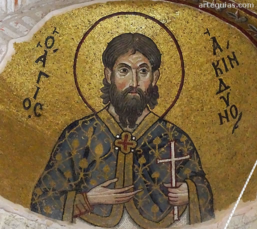 Uno de los santos representados en los mosaicos