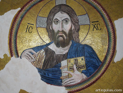 Monasterio de Dafni, Atenas: Panticr&aacute;tor de la c&uacute;pula