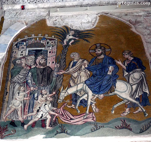 Mosaico de la Entrada de Cristo en Jerusal&eacute;n