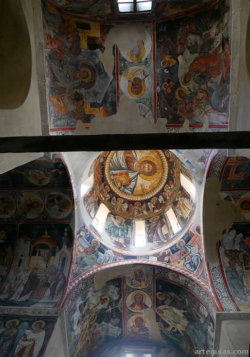 Magnífico programa pictórico del siglo XVIII (postbizantino) de la iglesia katholikon del Monasterio de Kaisariani