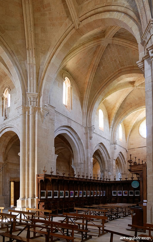 Precioso aspecto del interior de la iglesia del Monasterio de Sandoval