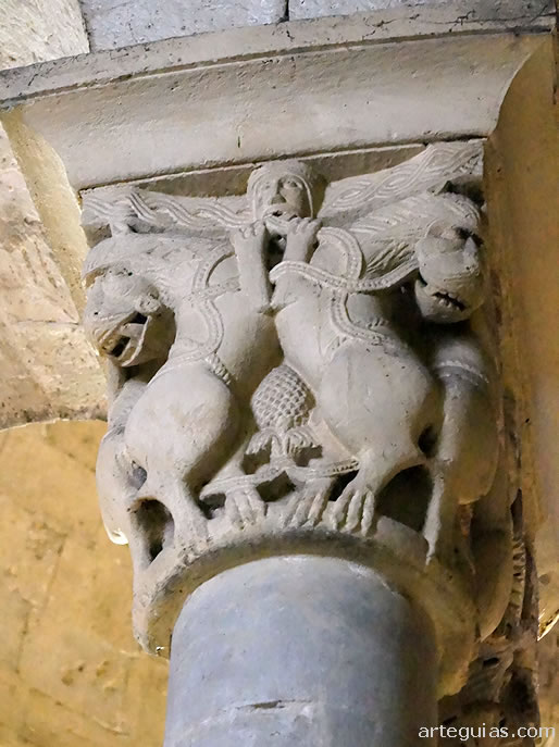 Un hombre entre animales