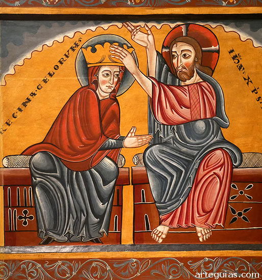 Detalle del frontal de altar. Monasterio de Santa Mar&iacute;a de Llu&ccedil;&agrave;