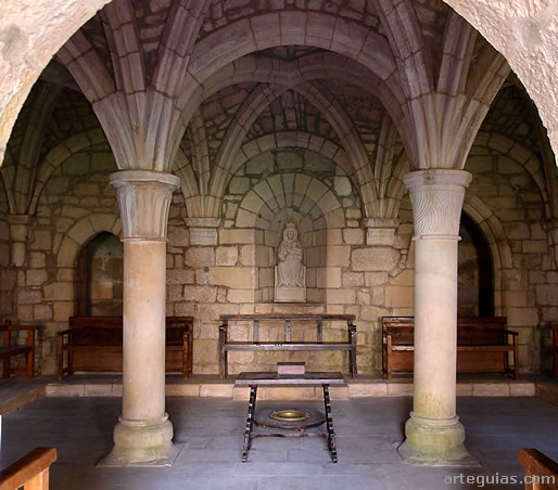 Interior de la sala capitular del Monasterio de Iranzu