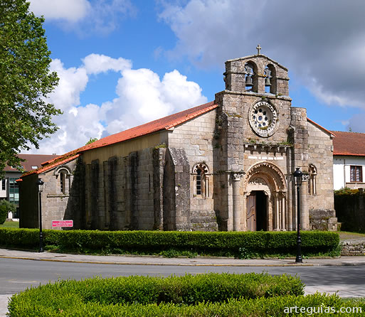 La iglesia de Cambre desde el noroeste