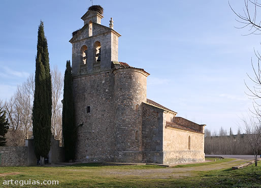 La iglesia de Castillejo de Mesle&oacute;n desde el suroeste