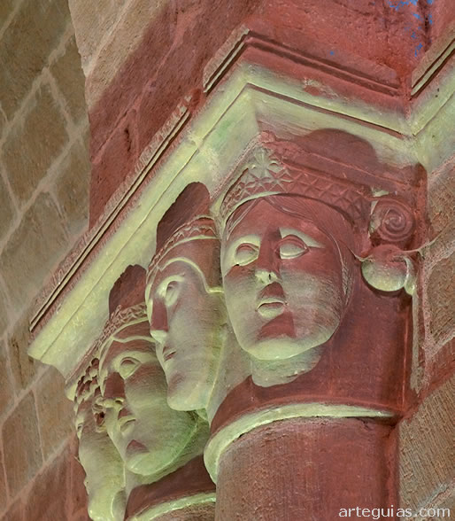 Capiteles de reyes del arco triunfal. Castilseco