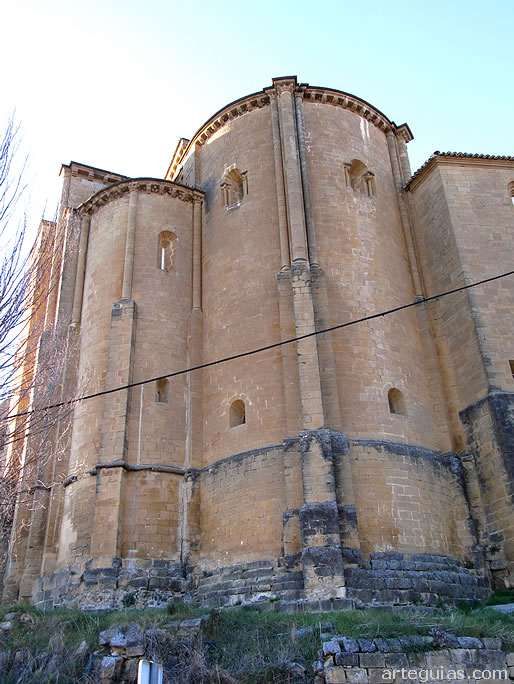 Iglesia de San Salvador de Murillo de G&aacute;llego: cabecera de la iglesi superior y de la inferior