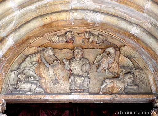 T&iacute;mpano con Cristo en Majestad y el Tetramorfos