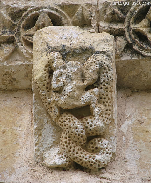 Serpientes con una rana o sapo