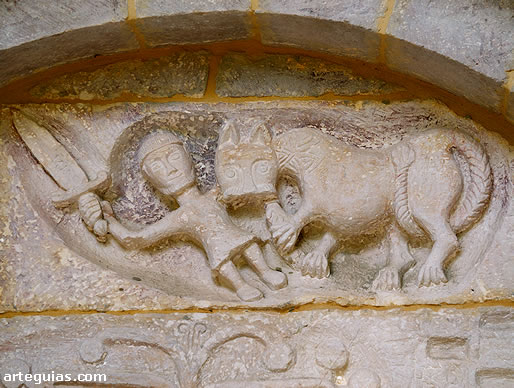 Un hombre en combate contra el le&oacute;n