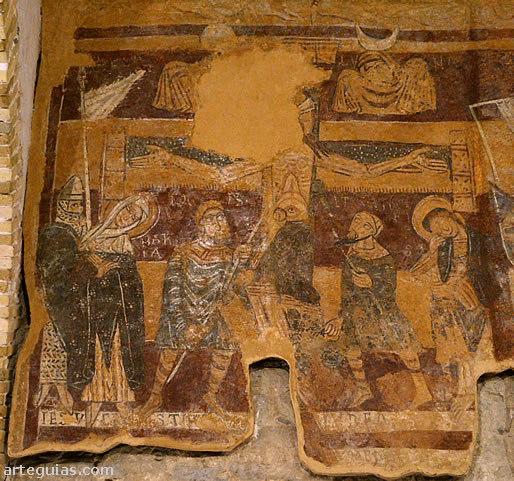 Pintura que representa la crucifixi&oacute;n