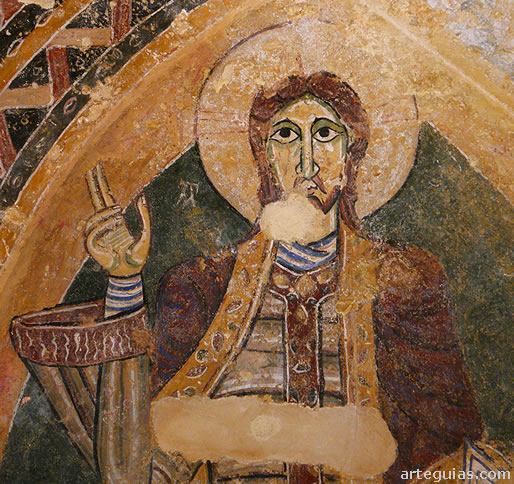 Gu&iacute;a de la iglesia de Sant Tom&agrave;s de Fluvi&agrave;, Girona: pinturas rom&aacute;nicas