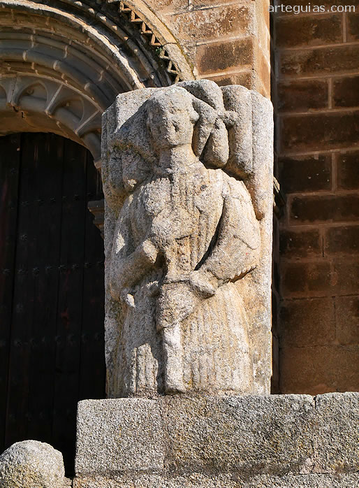 Parte de la lauda sepulcral de un maestre de la Orden de Alc&aacute;ntara