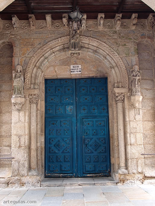 Puerta rom&aacute;nica de la iglesia de Santa Mar&iacute;a Salom&eacute; de Santiago de Compostela, A Coru&ntilde;a