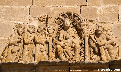 T&iacute;mpano descontextualizado con el pasaje de la Adoraci&oacute;n de los Magos