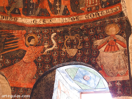 Pintura g&oacute;tica que representa el pasaje de la Anunciaci&oacute;n