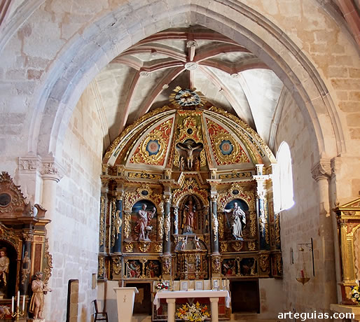 Cabecera g&oacute;tica de la iglesia de San Vicente M&aacute;rtir de Vega de Bur