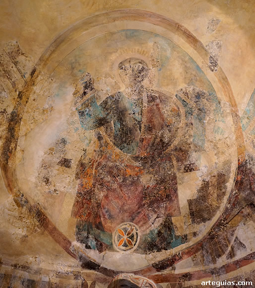 Cristo en Majestad dentro de la mandorla