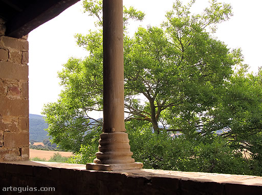 Vista desde el pórtico sur