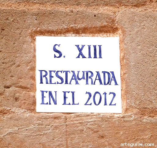 Fecha de la restauraci&oacute;n de la iglesia de Millana, Guadalajara