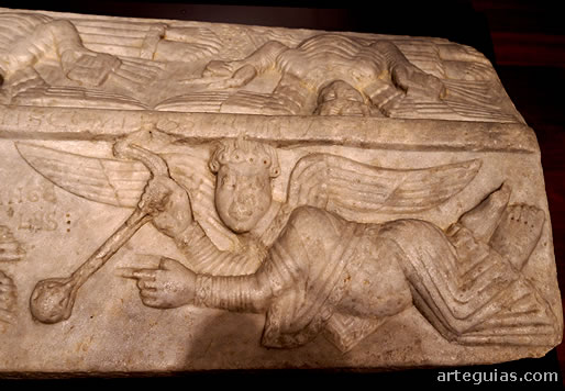 Lauda del sepulcro de Alfonso Ans&uacute;rez. Museo Arqueol&oacute;gico Nacional