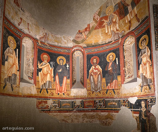 Pinturas del antiguo monasterio de Sant Pere de Burgal