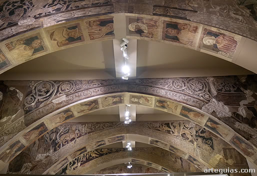 Pinturas procedentes de la sala capitular del monasterio de Sijena, instaladas en el MNAC