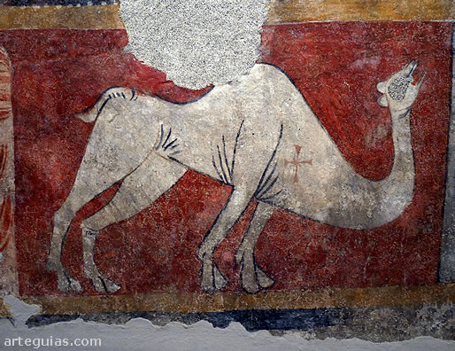 MNAC: pintura de un dromedario de Sant Joan de Bo&iacute;