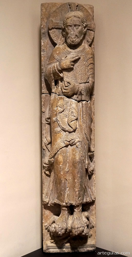 Museo Arqueol&oacute;gico Nacional de Espa&ntilde;a: parteluz con Cristo Salvador