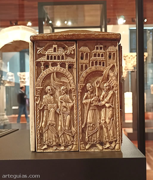 Obra magna guardada en el museo: la arqueta de las Bienaventuranzas
