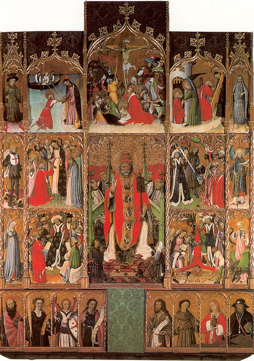 Retablo de Sant Pere de P&uacute;bol de Bernat Martorell