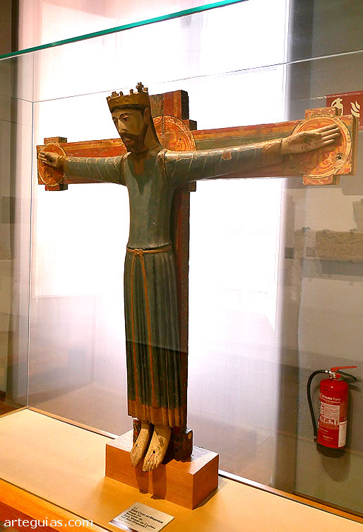 Una de las obras m&aacute;s relevantes del Museo de Arte de Girona: Cristo de Sant Miquel de Cru&iuml;lles