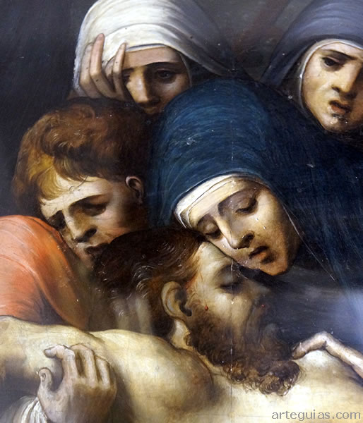 Detalle del cuadro de Alonso Berruguete